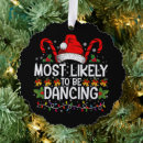 Search for dance ornaments Santa
