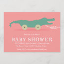 Search for alligator party invitations Pink