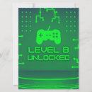 Search for boys 8th birthday invitations Green