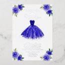 Search for royal blue silver birthday invitations Tiara