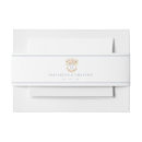 Search for floral wedding invitation belly bands Blue