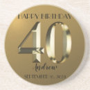 Search for gold foil coasters Party