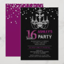 Search for purple black silver invitations Party