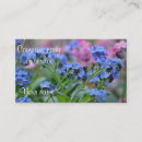 Search for forget me not business cards Green