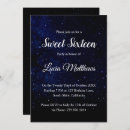 Search for navy blue sweet 16 invitations Stars