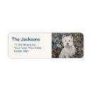 Search for westie return address labels Cute