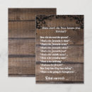 Search for game bridal shower invitations Wood