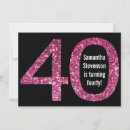 Search for big 40th birthday invitations Over the hill