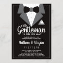 Search for tuxedo baby shower invitations Little man