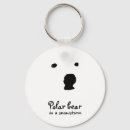 Search for polar bear keychains White