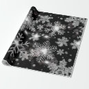 Search for black and silver wrapping paper Snowflakes