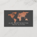 Search for international business cards World map