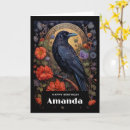 Search for gothic birthday cards Crow