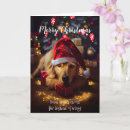 Search for golden retriever christmas cards Santa claus