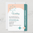 Search for pink and turquoise wedding invitations Typography