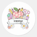 Search for apple stickers First day of school