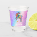 Search for unicorn shot glasses Rainbow