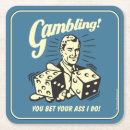 Search for playing cards coasters Humor