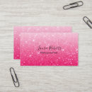 Search for pink glitter business cards Sparkle