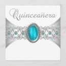 Search for turquoise quinceanera invitations Blue