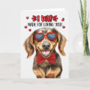 Search for funny dog valentines day cards Dachshund