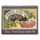 Search for fruit calendars Retro
