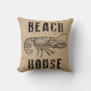 Search for lobster pillows Burlap