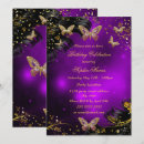 Search for black gold purple invitations Glitter