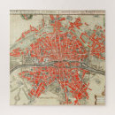 Search for map of paris puzzles Vintage