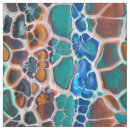 Search for teal orange fabric Turquoise