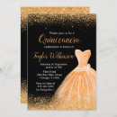 Search for orange quinceanera invitations 15th birthday party