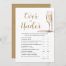 Search for over under bridal shower games Elegant