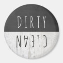 Search for clean and dirty dishwasher sign magnets Rustic