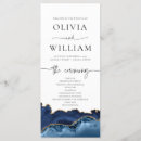 Search for navy and gold wedding programs Watercolor