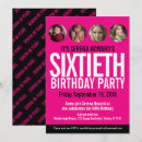 Search for pink white birthday invitations Black and white