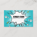 Search for comic book business cards Yellow