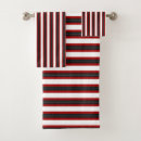 Search for red and white stripes bath towels Black