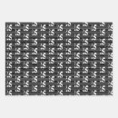Search for 25th birthday wrapping paper Black white