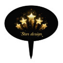 Search for gold stars cake toppers Golden