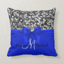 Search for silver and blue pillows Chic