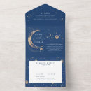 Search for moon and stars wedding invitations All in one