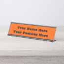 Search for orange name plates Trendy