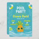 Search for pool sweet 16 invitations Pineapple