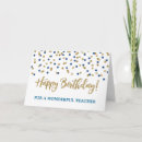 Search for teachers birthday cards School