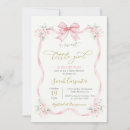 Search for bow invitations Blush pink
