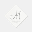 Search for monogrammed monogram initial letter napkins White