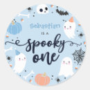 Search for halloween stickers Spooky one birthday