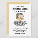 Search for grandma birthday invitations Typography