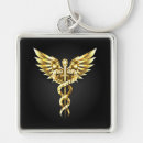 Search for medical symbol keychains Caduceus