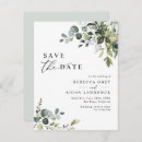 Search for eucalyptus save the dates Elegant
